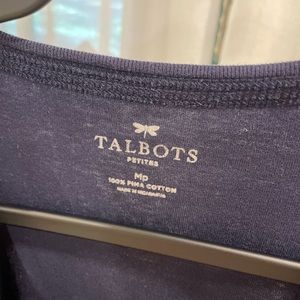 Original vintage Talbots navy staple tee